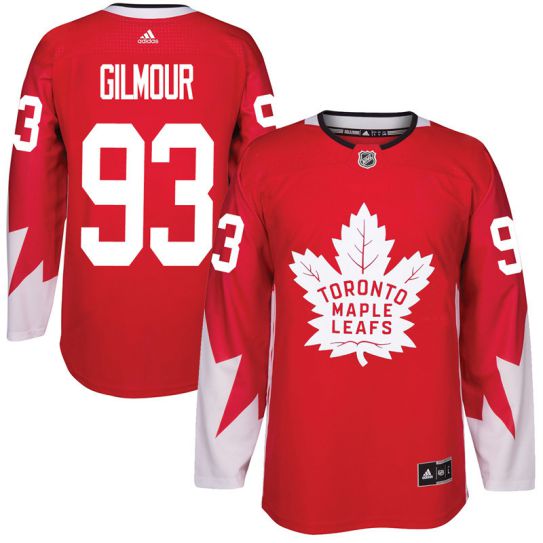 2017 NHL Toronto Maple Leafs Men #93 Doug Gilmour red jersey